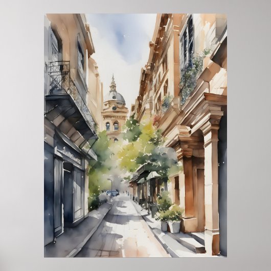 Sydney-Aquarell-Kunst Poster (Vorne)