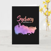Sydney Australia City Cityscape Skyline Funny Gift Karte (Gelbe Blume)