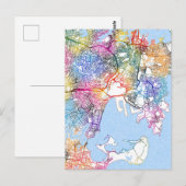 Sydney Australia City Map Postkarte (Vorne/Hinten)