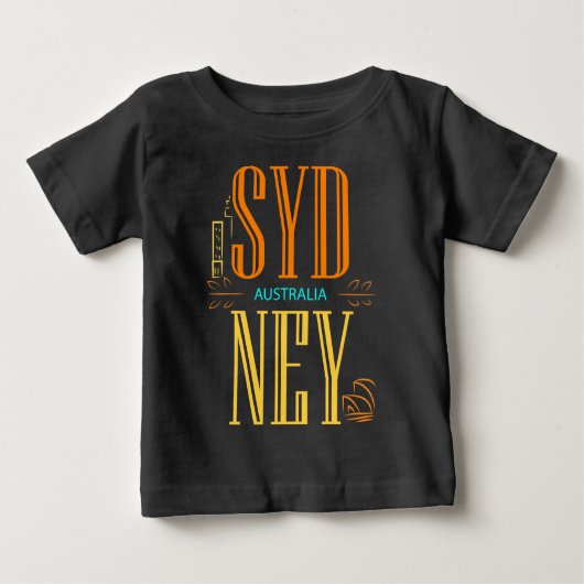 Sydney Australia City Sign Baby T-shirt (Vorderseite)