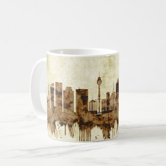 Sydney Australia Cityscape Kaffeetasse (Vorderseite Links)