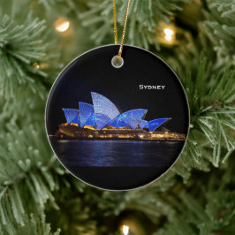 Sydney Australia Landschaftlicher Weihnachtsschmuc Keramikornament