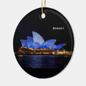 Sydney Australia Landschaftlicher Weihnachtsschmuc Keramikornament (Links)
