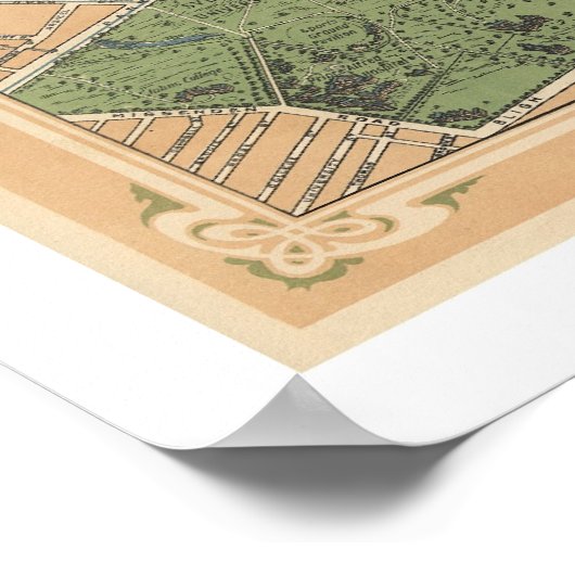 Sydney Australia Map 1922 Poster (Ecke)