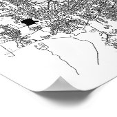 Sydney Australia Minimal Modern Street Map Poster (Ecke)