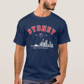Sydney Australia Modern Skyline City T-Shirt (Vorderseite)