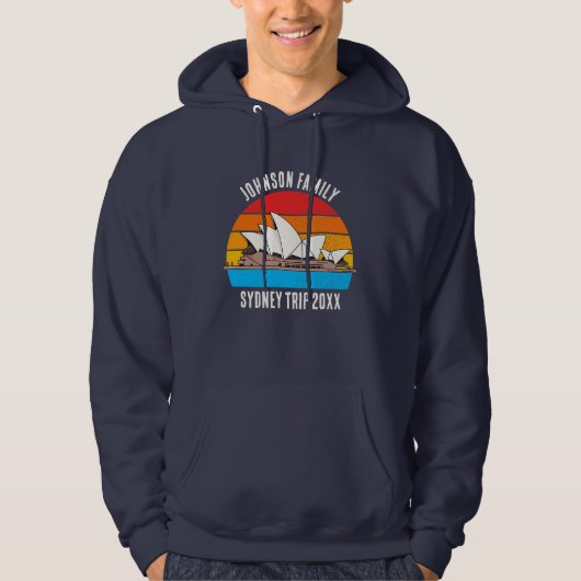 Sydney Australia Opera House Custom Vacation Hoodie (Vorderseite)