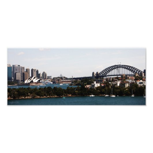 Sydney Australia" Opera House & Harbour Bridge Fotodruck (Vorne)