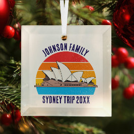 Sydney Australia Opera House Personalisiert Vacati Ornament Aus Glas