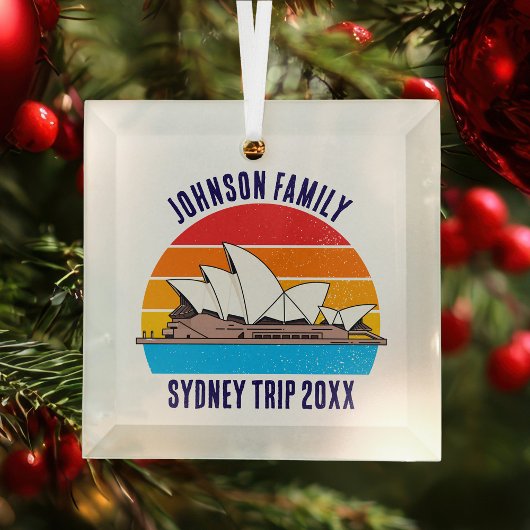 Sydney Australia Opera House Personalisiert Vacati Ornament Aus Glas