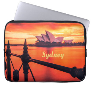 Sydney Australia Opernhaus Orange Sky Laptopschutzhülle