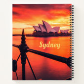 Sydney Australia Opernhaus Orange Sky Notizblock (Rückseite)