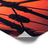 Sydney Australia Opernhaus Orange Sky Poster (Ecke)