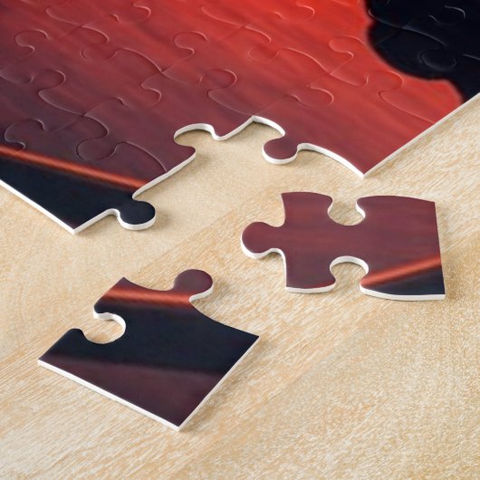 Sydney Australia Opernhaus Orange Sky Puzzle (Seite)