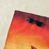 Sydney Australia Opernhaus Orange Sky Strandtuch (Beispiel)