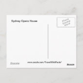 Sydney Australia Opernhaus Postkarte (Rückseite)