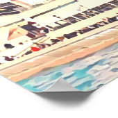 Sydney Australia Opernhaus Reiseprint Poster (Ecke)