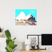 Sydney Australia Opernhaus Reiseprint Poster (Heimbüro)