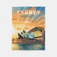 Sydney Australia Reisen Art Vintag