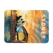 Sydney Australia Reisen Art Vintag Magnet (Horizontal)