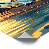 Sydney Australia Reisen Art Vintag Poster (Ecke)