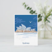 Sydney Australia Reisen Art Vintag Postkarte (Stehend Vorderseite)