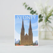 Sydney Australia Reisen Art Vintag Postkarte (Stehend Vorderseite)