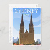 Sydney Australia Reisen Art Vintag Postkarte (Vorne/Hinten)