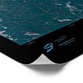 Sydney Australia - Satellitenposter-Foto Poster (Ecke)
