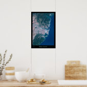 Sydney Australia - Satellitenposter-Foto Poster (Küche)