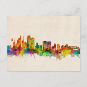 Sydney Australia Skyline Cityscape Postkarte