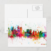 Sydney Australia Skyline Postkarte (Vorne/Hinten)
