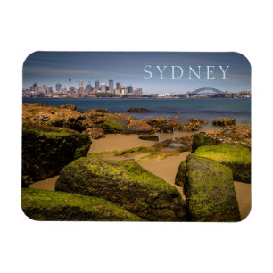 Sydney Australia Skyline von Bradleys Head Magnet