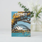 Sydney Australia Travel Postkarte (Stehend Vorderseite)