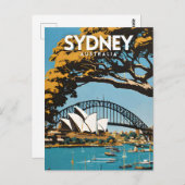 Sydney Australia Travel Postkarte (Vorne/Hinten)