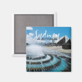 Sydney Australia Travel Souvenir Magnet (Vorderseite/Rückseite)