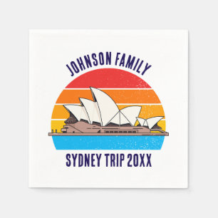 Sydney Australia Trip Opera House Personalisiert Serviette