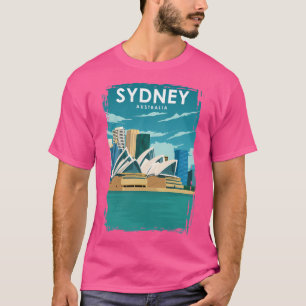 Sydney Australia Vintag Minimal Oprah House Trave T-Shirt