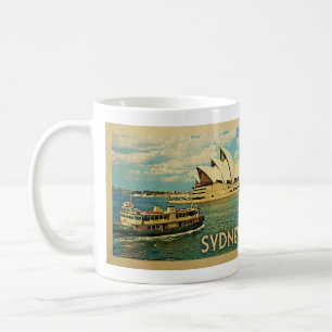 Sydney Australia Vintage Travel Kaffeetasse