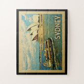 Sydney Australia Vintage Travel Puzzle (Vertikal)