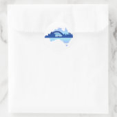 Sydney Australien 3 Runder Aufkleber (Tasche)