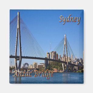 SYDNEY, Australien, ANZAC Bridge, Kühlschrank Magnet