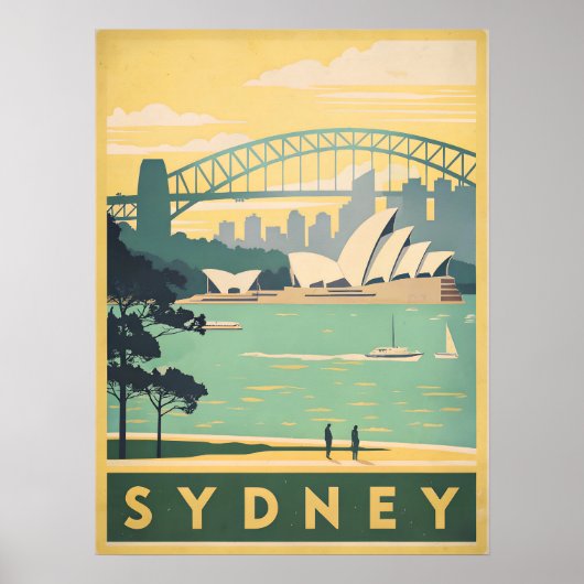 Sydney, Australien - Atemberaubende Sehenswürdigke Poster (Vorne)
