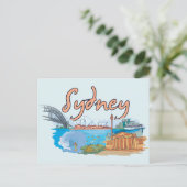 Sydney, Australien Berühmte Stadt Postkarte (Stehend Vorderseite)