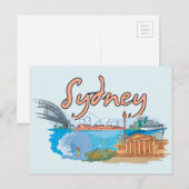 Sydney, Australien Berühmte Stadt Postkarte (Vorne/Hinten)