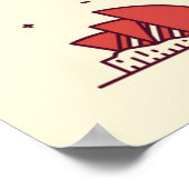 Sydney, Australien | Doodle Skyline Poster (Ecke)