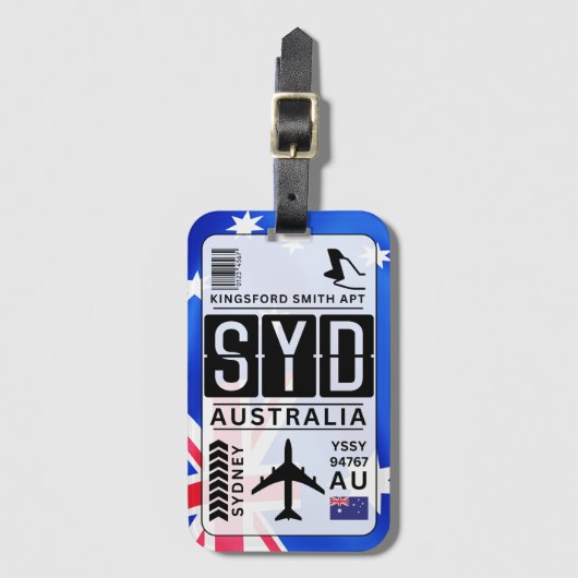 Sydney Australien Gepäckanhänger (Vorderseite Vertikal)