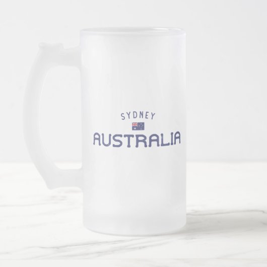Sydney Australien gestört Mattglas Bierglas (Links)