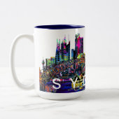 Sydney, Australien, Graffiti Zweifarbige Tasse (Links)