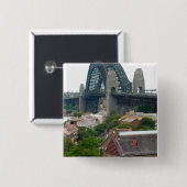 Sydney, Australien. Hafenbrücke. Button (Vorne & Hinten)